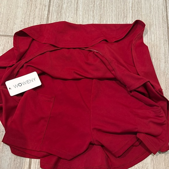 NWT WOWENY Active Skort High Waisted Athletic  Medium - Picture 2 of 3